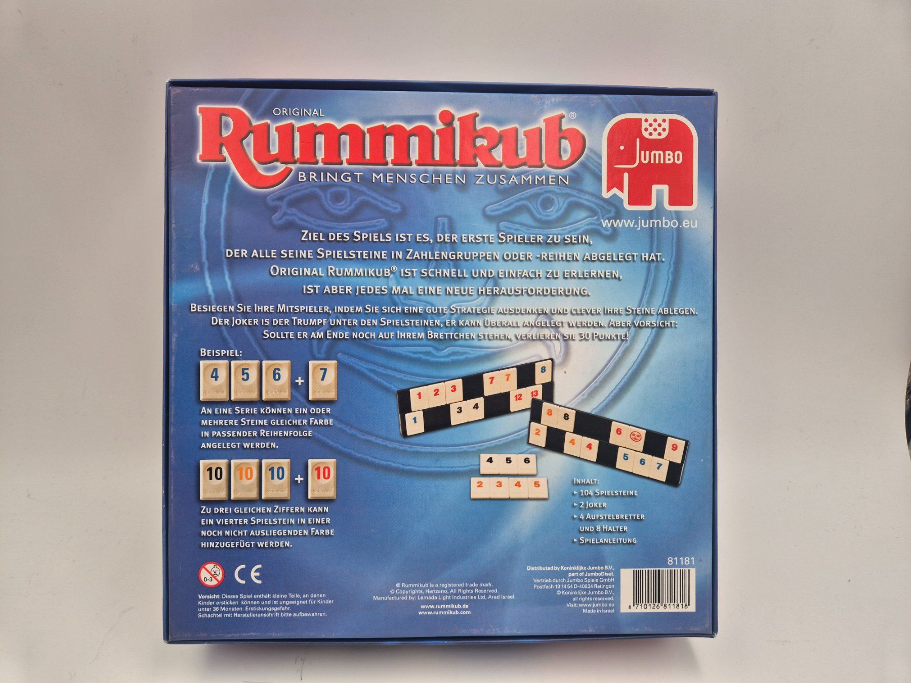 Carlit Giochi: Rummikub Spiel Klassiker, Jumbo – Nuovo (secondo la descrizione) da Ettiswil venduto da beekeper13 1