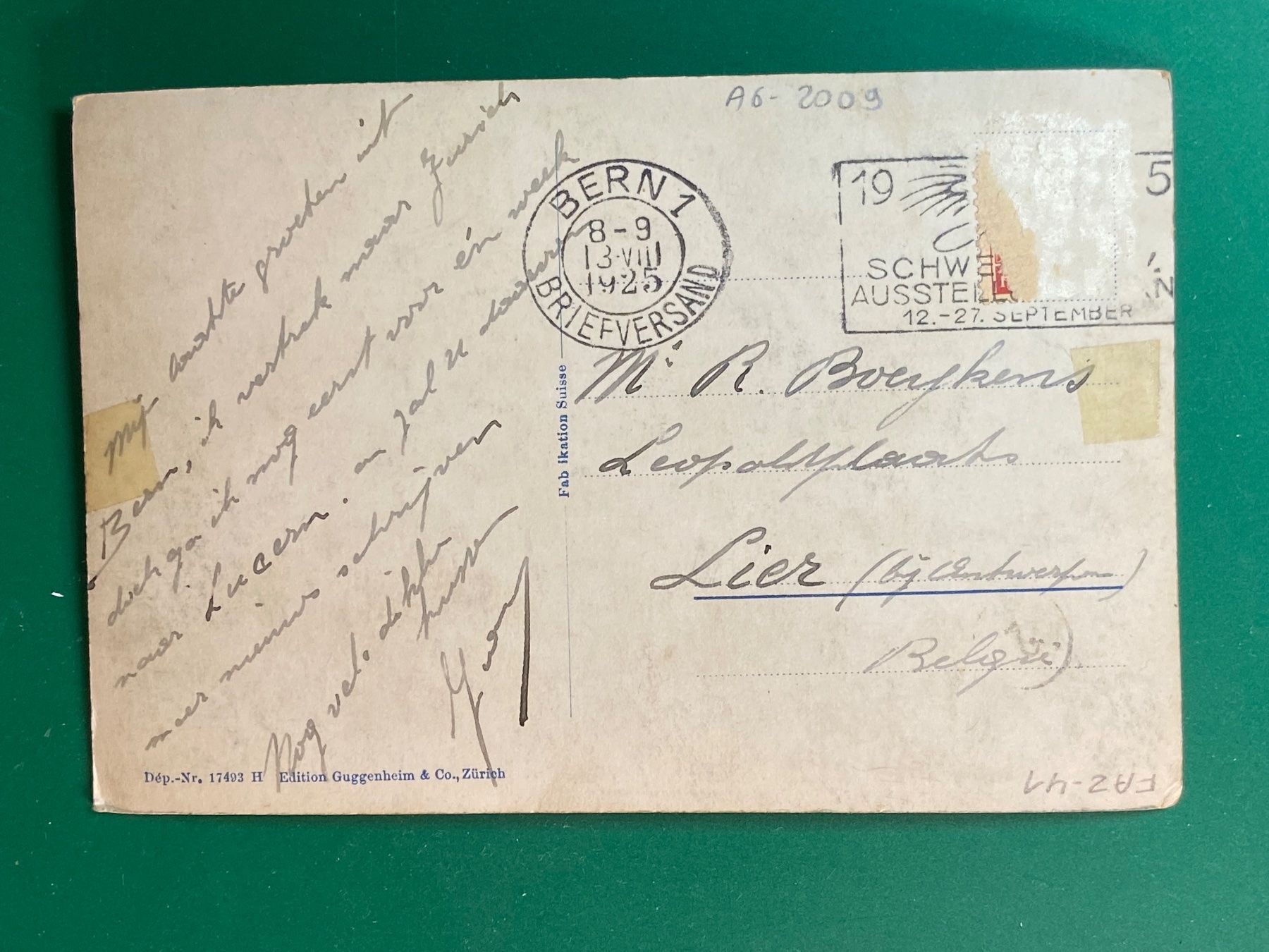 Cartoline postali: Bern und die Alpen – Usato da Steg VS venduto da _vinci_ 1