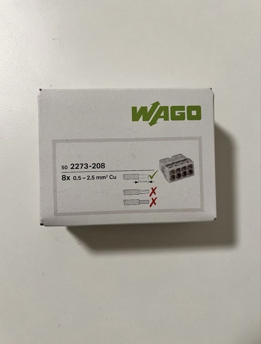 Wago Elektronikbauteile: Wago Steckklemme 8L – Neu und originalverpackt aus Luzern von Elektrogut