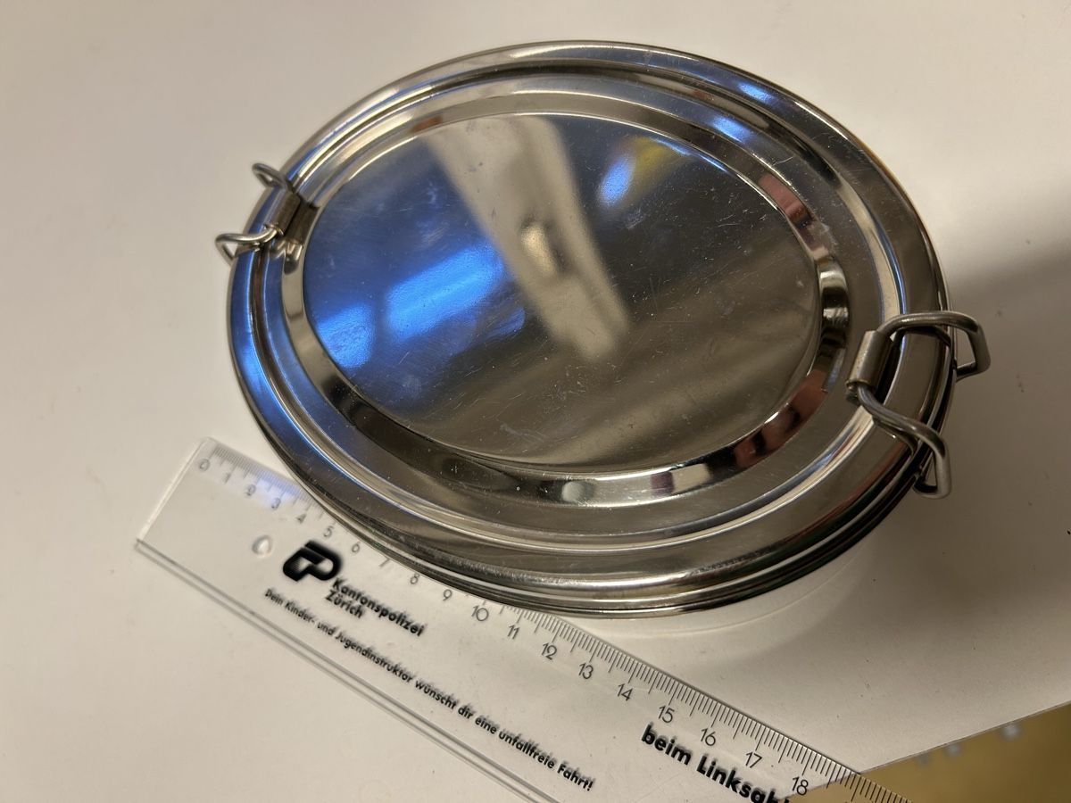 Set di piatti: Metall-Dose, oval. Picknickbox – Nuovo (secondo la descrizione) da Grüt (Gossau ZH) venduto da guetsli80 2