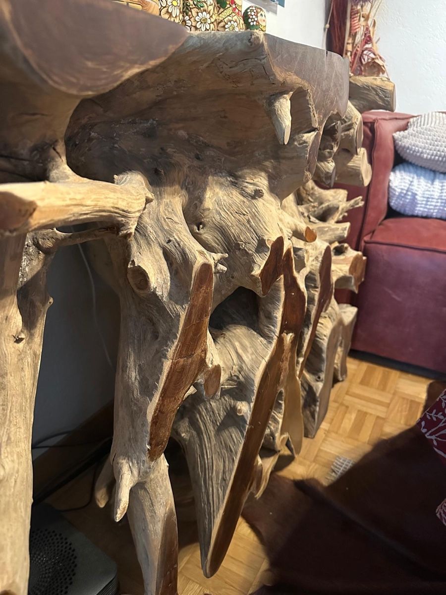 Articoli in legno: Teak Wurzelholz Konsole – Usato da Winterthur venduto da eva_xx5j 3