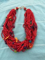 Kette rot Perlen 