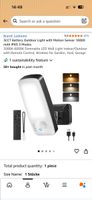 Ledronix Outdoor Light Motion Sensor 10000mAh IP65 New