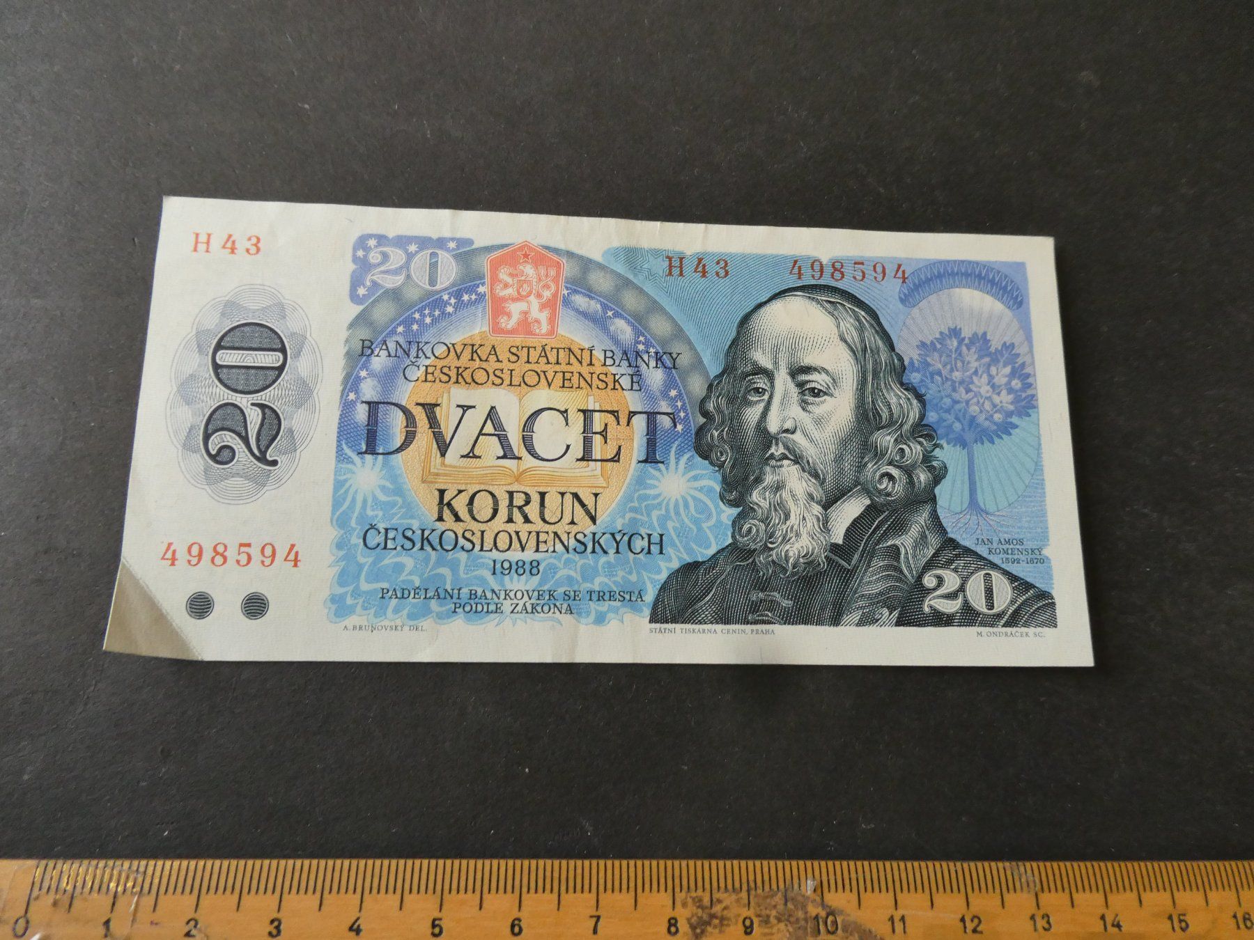 Banconote: Tschechoslowakei 1988, 20 Kronen – Usato da Hinterforst venduto da Rohusri