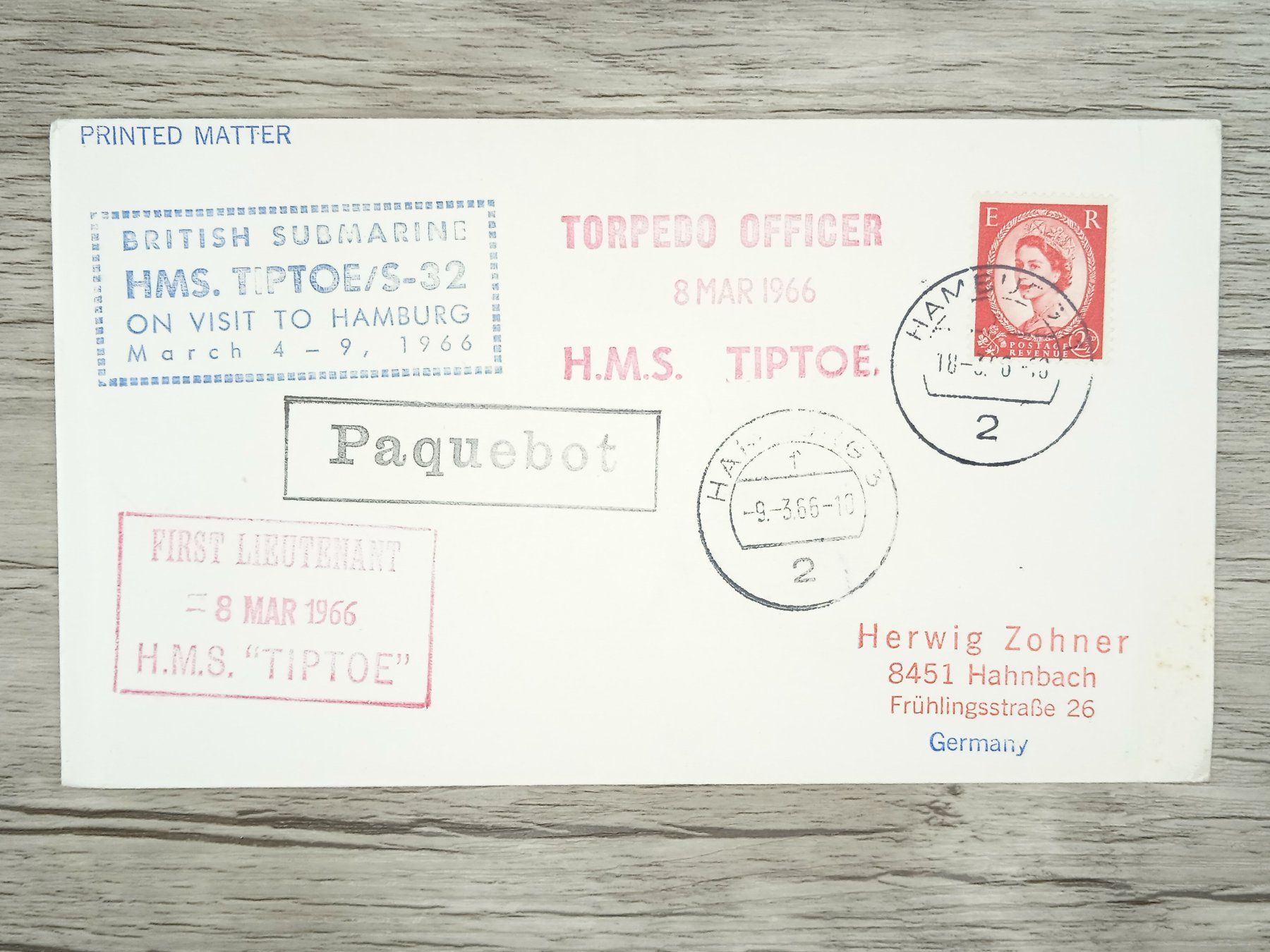 Tutti i francobolli: TR77 Enveloppe + Timbre England 1966 – Usato da Cousset venduto da Patrick_Collections