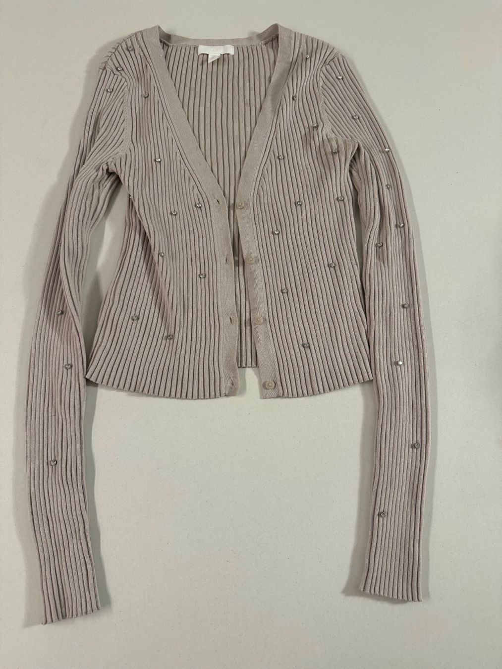 H&M Giacche: H&M Strickjacke Perlen Grösse S Elegant Herbst – Usato da Wollerau venduto da falkenauge444