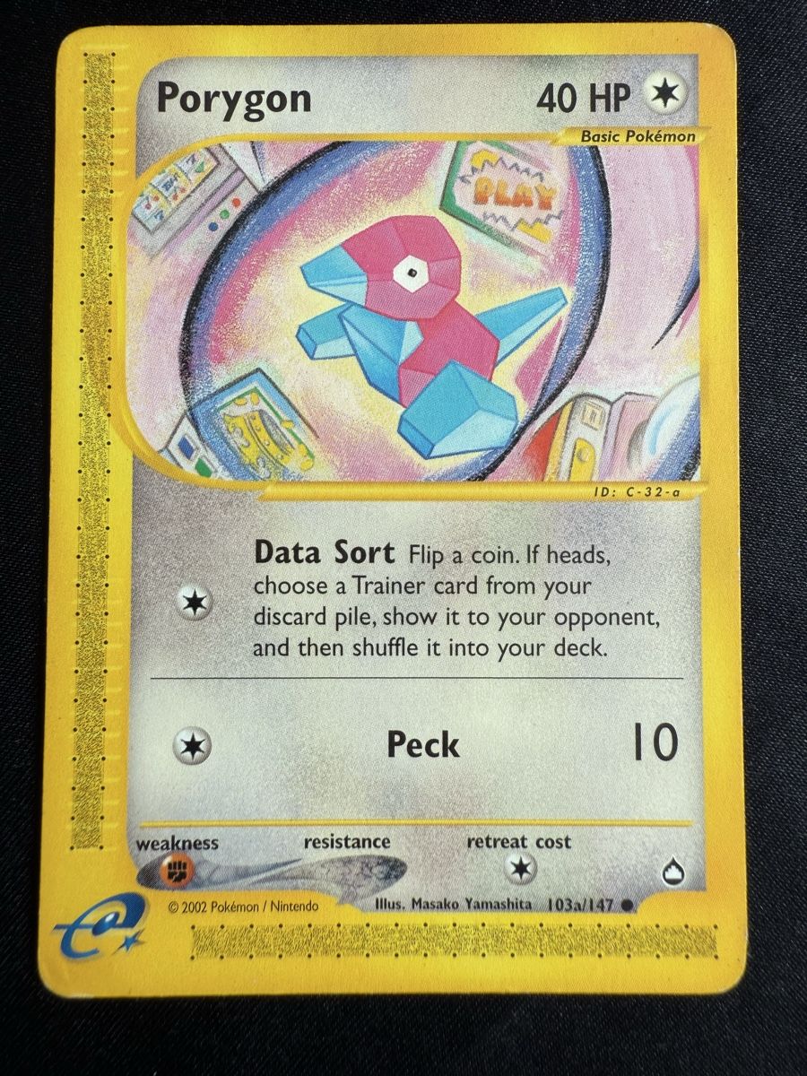 Pokémon Carte collezionabili: Porygon Pokémon Aquapolis - 103a/147 – Usato da Winterthur venduto da SiddyPokemon