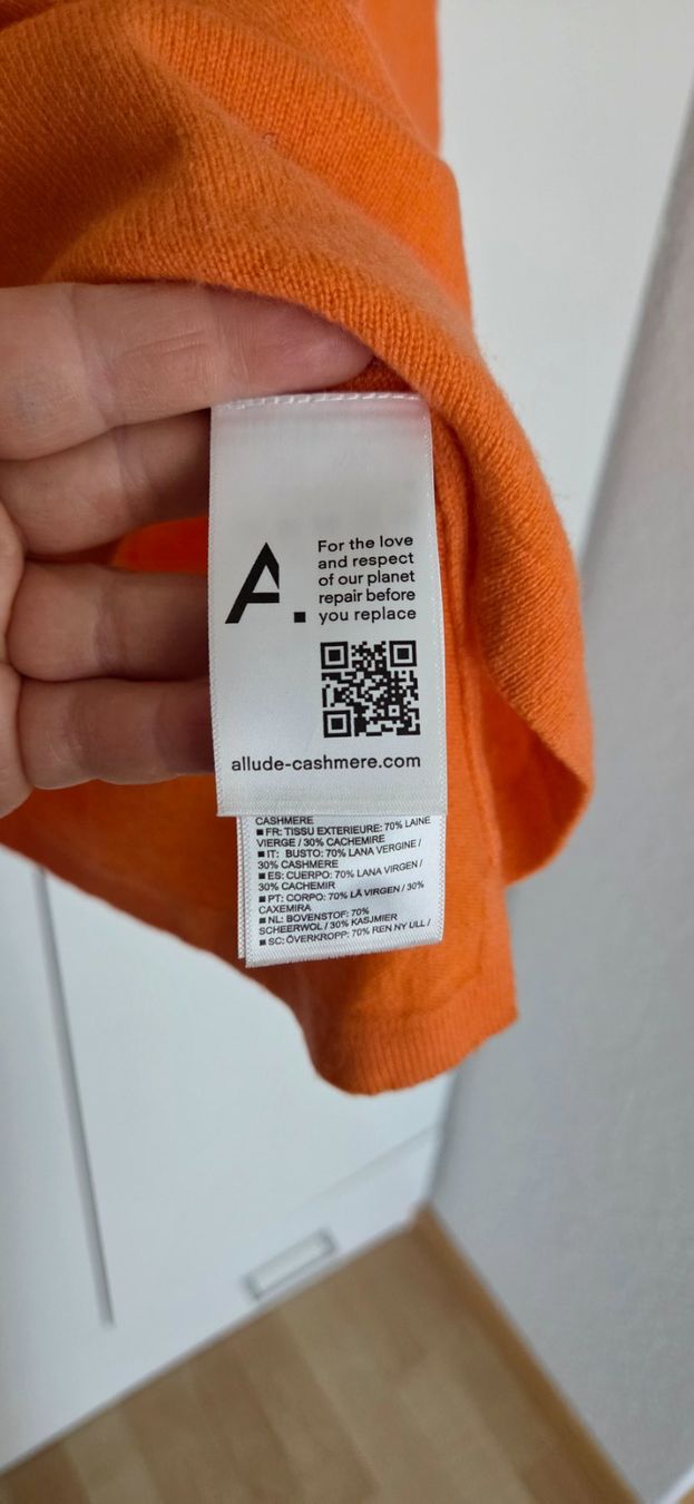 Allude Maglioni & Felpe: Allude Kaschmir Pullover Orange, Gr. S – Usato da Hellbühl venduto da Veci02 2