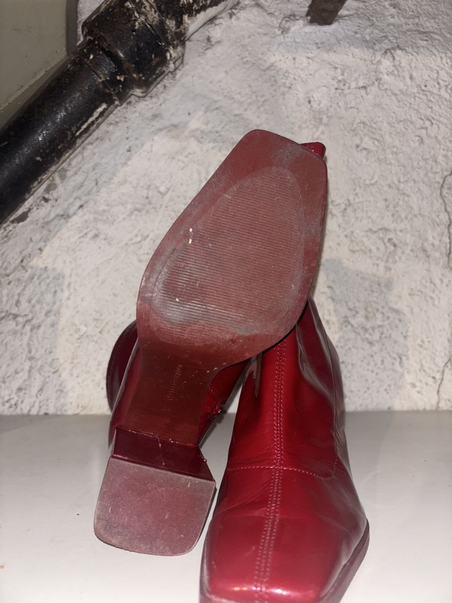 Damenschuhe: Stiefeletten Lack rot – Gebraucht aus Zürich von YA-LE 2