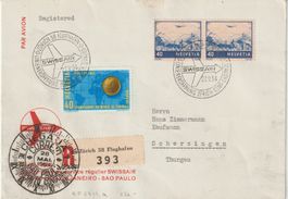 RF 54.11a, ZURICH - RIO DE JANEIRO - SAO PAULO, Fr 120.--