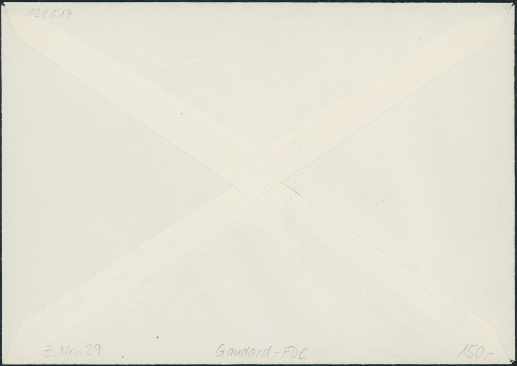 Tutti i francobolli: 1945 - Pro Patria - FDC ET - Gaudard – Usato da Schindellegi venduto da leecollect 1