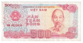 Banknote Vietnam 500 dong 1988