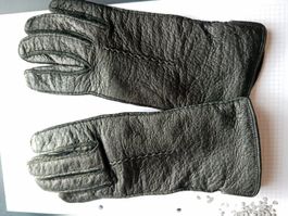 Lederhandschuhe schwarz Gr. S/7