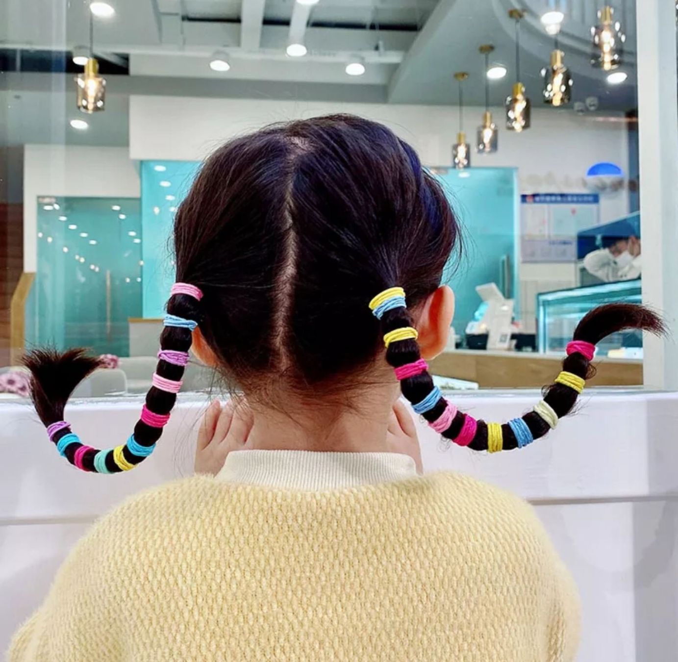 Accessori per capelli: Élastiques à cheveux. 100 pièces. Multicolore – Nuovo e nell'imballaggio originale da Eysins venduto da pro_7lnq 3
