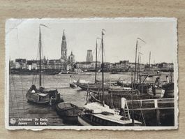 Alte Ansichtskarte Antwerpen 1948, Belgien, Schiffe Hafen