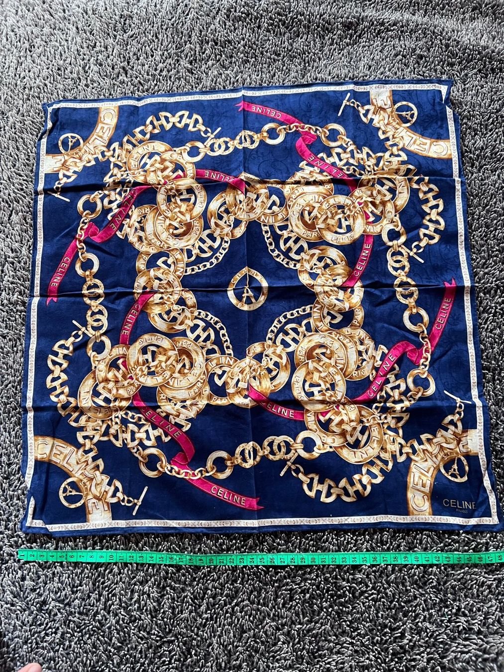 Celine Foulard & Sciarpe: Celine Tuch Baumwolle 48x48 cm – Usato da Winterthur venduto da Dejv 2