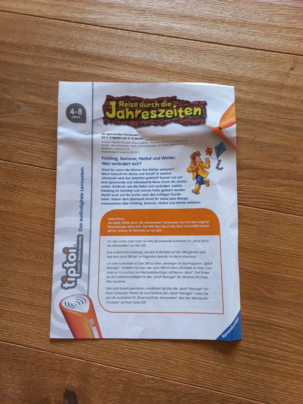 Ravensburger Spiele: Tiptoi Reise durch die Jahreszeiten. – Gebraucht aus Brienz BE von desire03 1