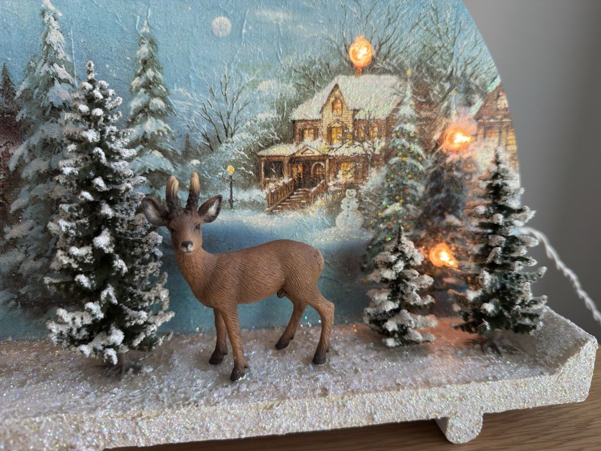 Tutte le decorazioni: Winterszene mit Schleichtieren, Handarbeit – Nuovo (secondo la descrizione) da Sarmenstorf venduto da Nathaliie_21 2