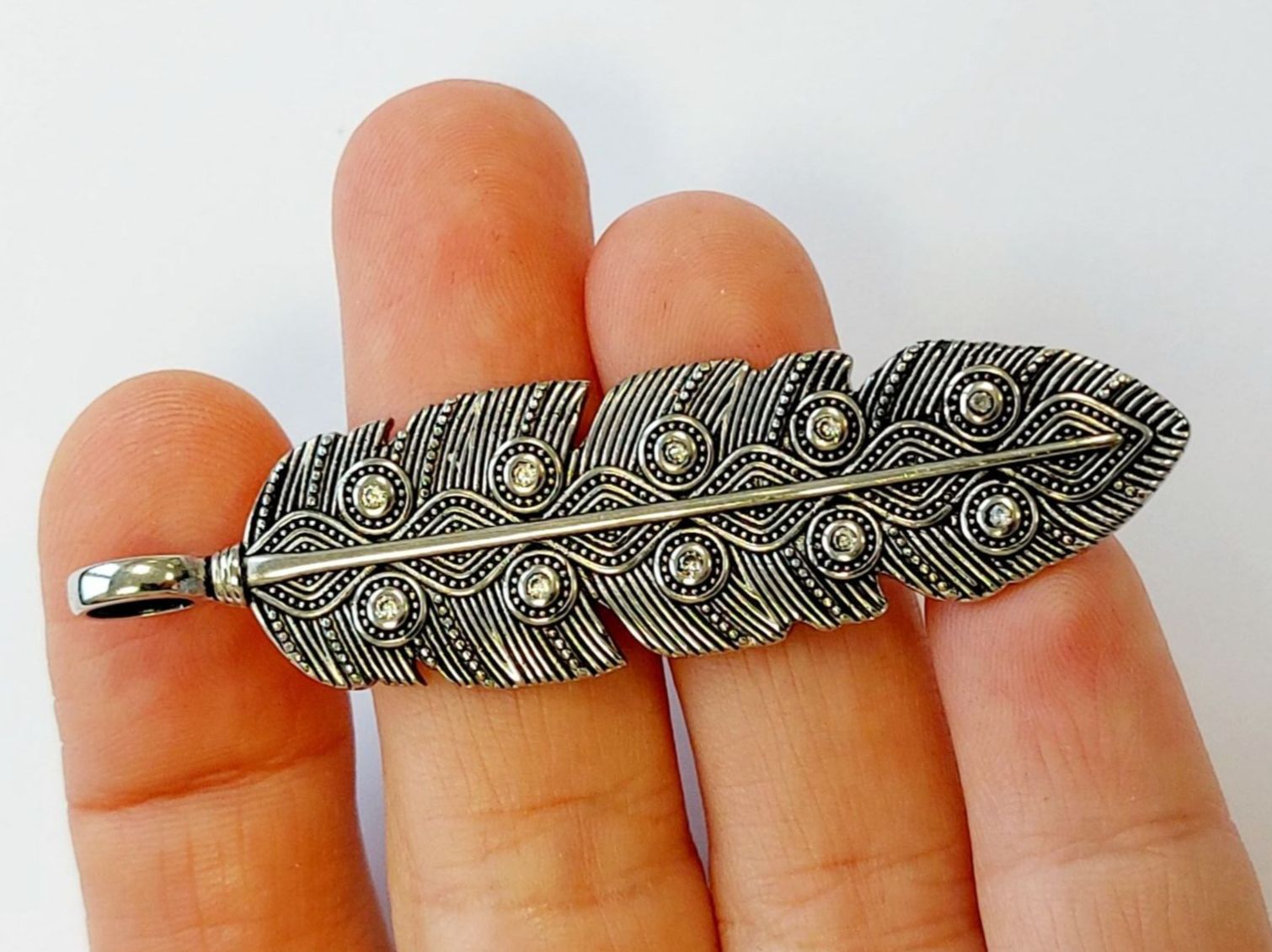 Anhänger: Feder Anhänger Silber 925 – Neu (gemäss Beschreibung) aus Madetswil von triforuz 1