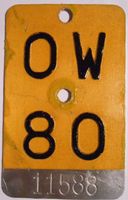 Mofa Töffli Obwalden OW 80
