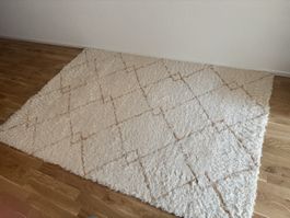 Teppich von Westwing: Weiss, 145 × 210 cm