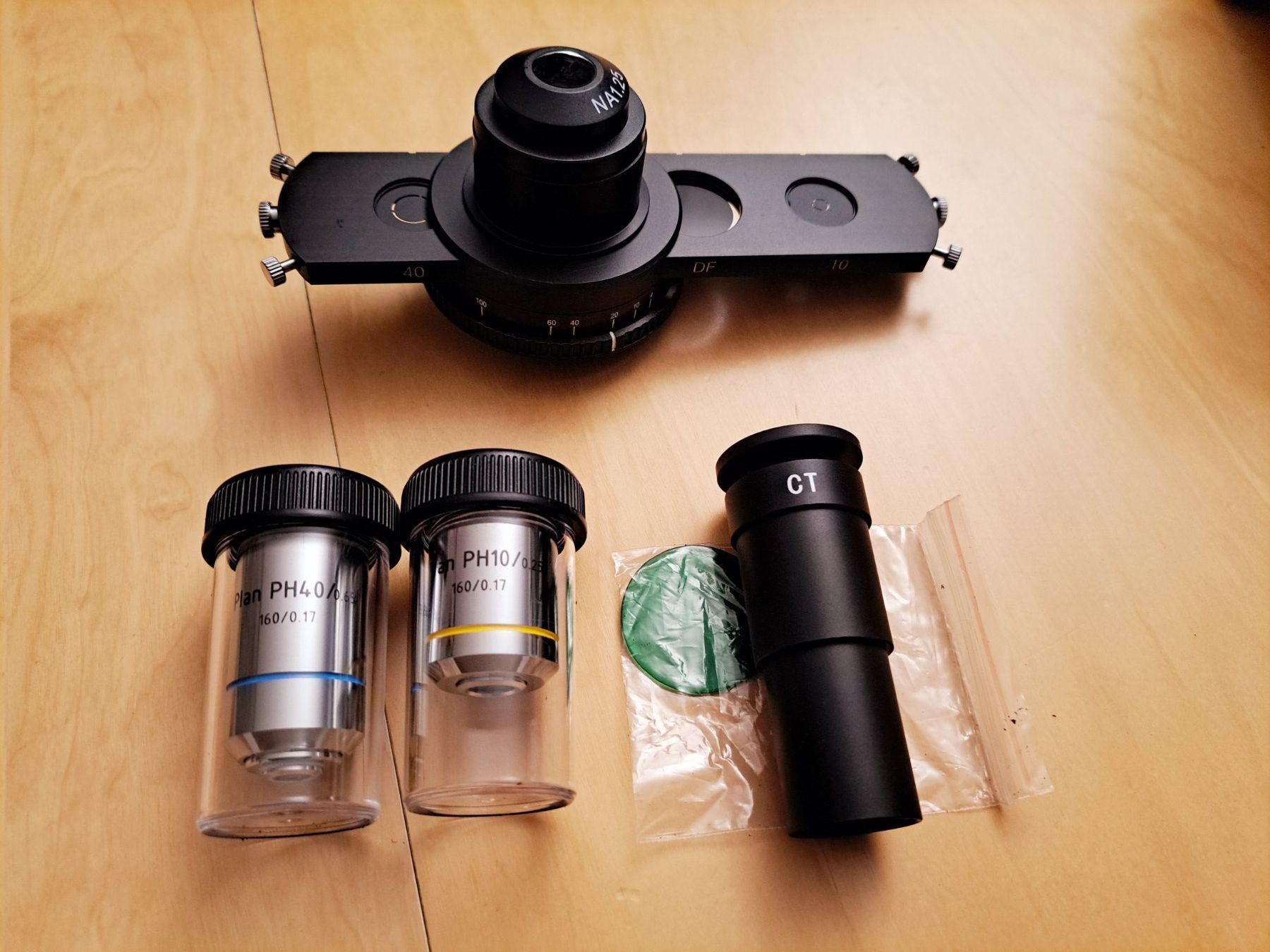Mikroskopie: Phase contrast set for microscope – Gebraucht aus Lausanne 26 von Bluegoose 1