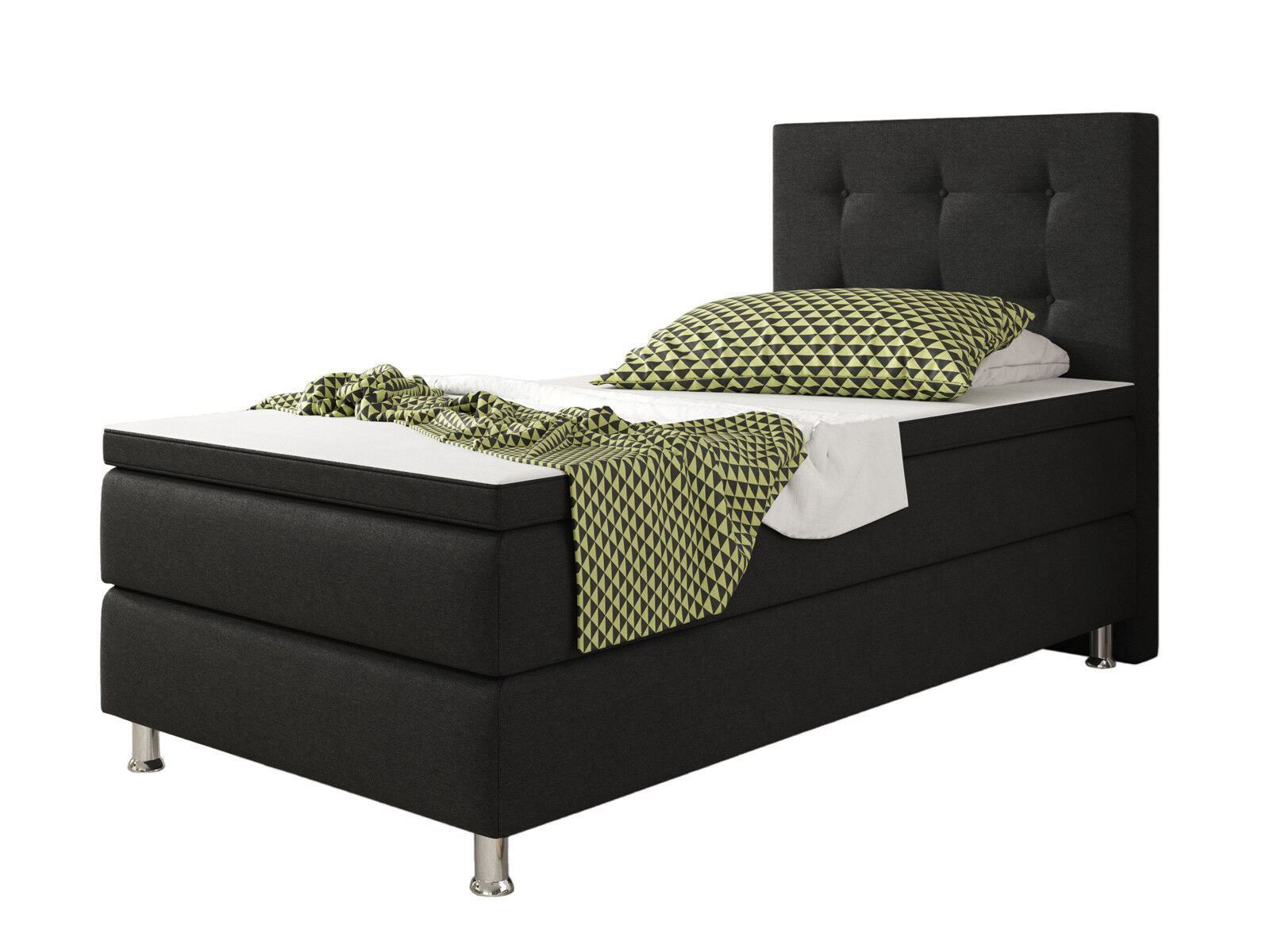 Letti: Boxspringbett 90x200 Schwarz Box Springbett – Nuovo e nell'imballaggio originale da Wallenwil venduto da toesstal-vertrieb 3