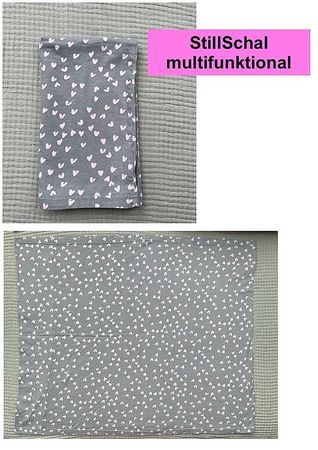 Stillen, grau mit rosa Herzen, Allrounder
