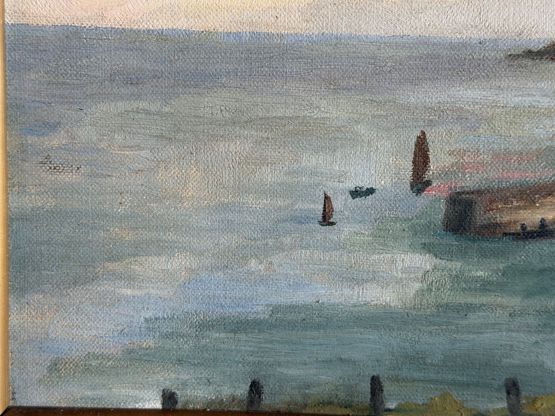 Dipinti: ein Vintage- oder antik gerahmtes Ölgemälde – Usato da Basel venduto da PAUL_ART 5
