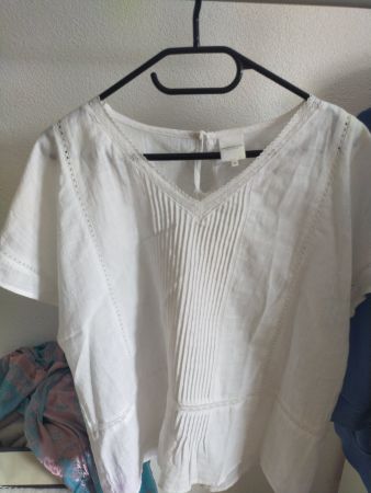 JOSEPHINE & CO Leinenbluse Weiss Gr. 40 - Sommer Must-have!
