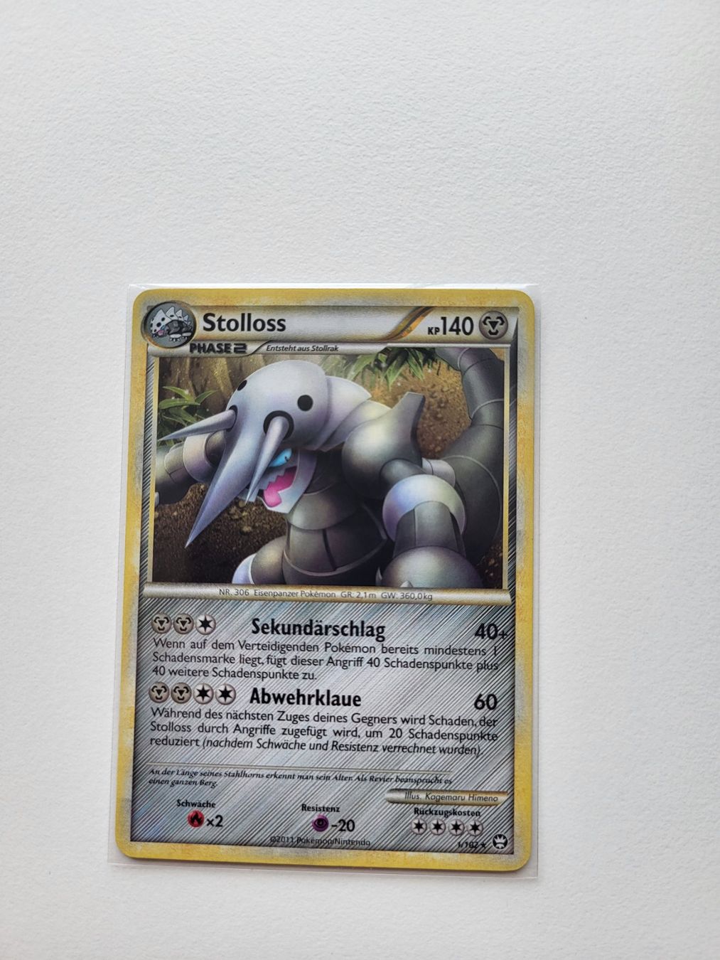 Pokémon Carte collezionabili: Stolloss / Aggron (Triumphant 1/102) – Usato da Erlenbach ZH venduto da ram_mjn5