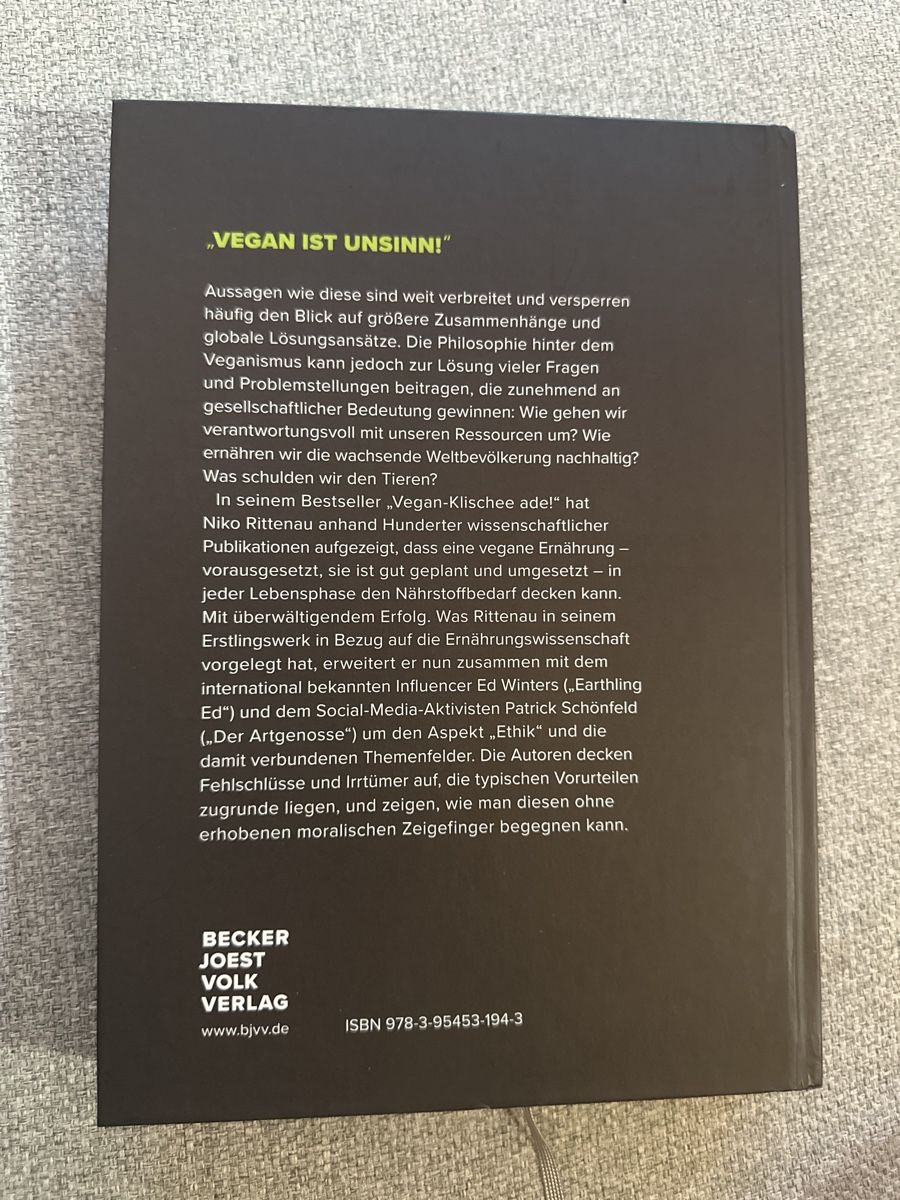 Libri: Vegan ist Unsinn! - Sachbuch – Nuovo (secondo la descrizione) da Olten venduto da sincerusss 3