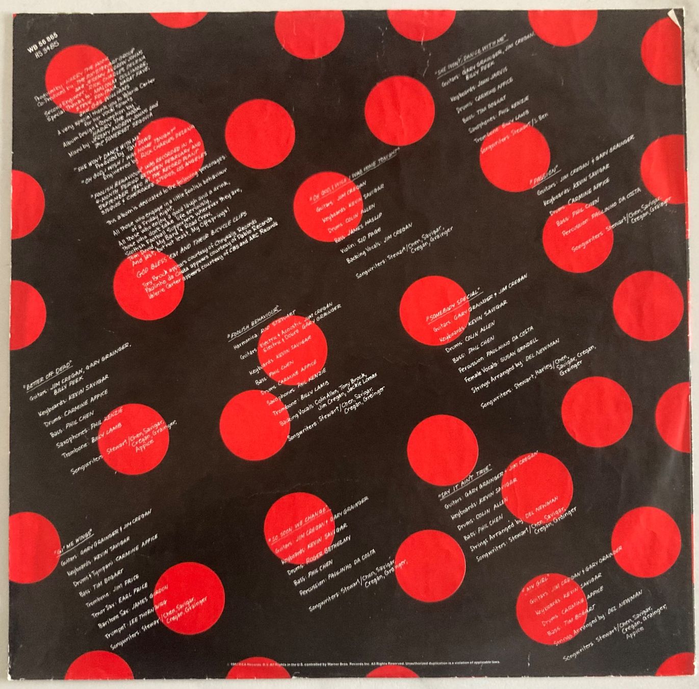 Dischi in vinile: ROD STEWART - FOOLISH BEHAVIOUR – Usato da Poliez-Pittet venduto da Newtown-Records 2