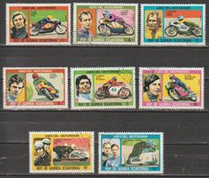 Timbres Ases del Motorismo Rep. Guinea Ecuatorial lot