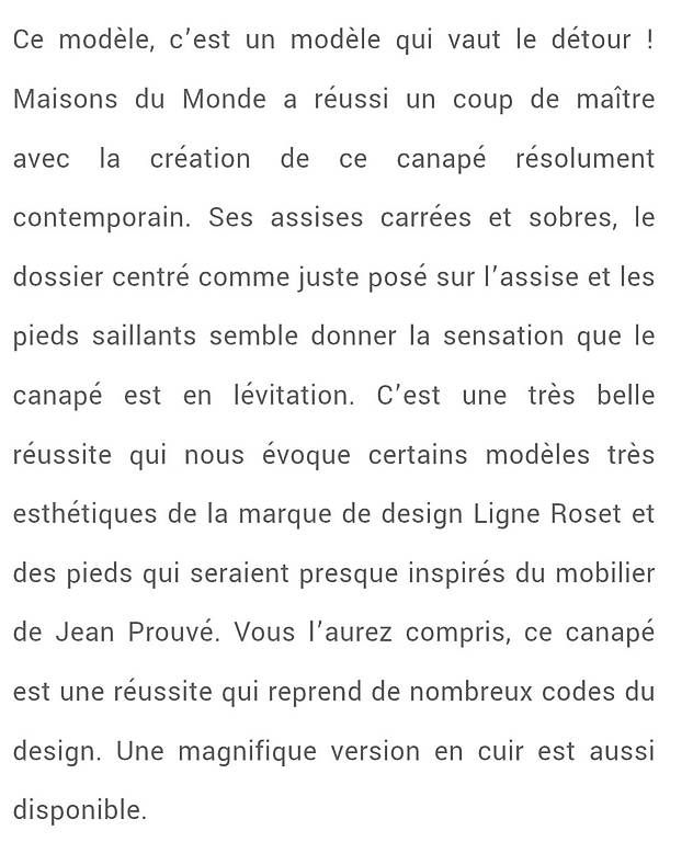 Divani: Canapé modulable "Maison du monde" Gris – Usato da Marsens venduto da Sophiez1308 1