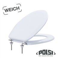 POLSI 3311 Gepolsteter WC-Sitz weiss
