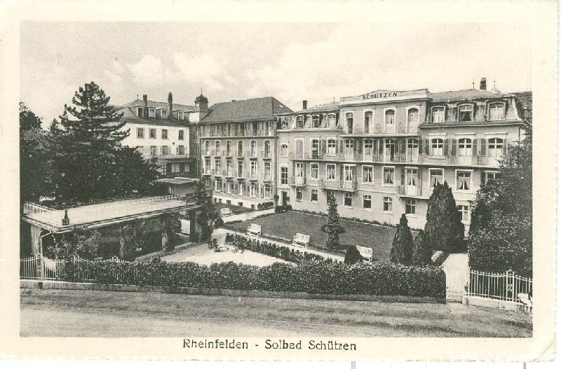 Cartoline postali: Rheinfelden - Solbad Schützen + 1926 – Usato da Emmenbrücke venduto da teestube