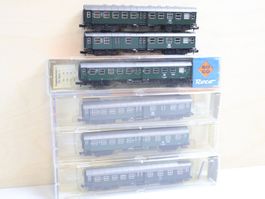Roco 6 x Personenwagen Set DB - Spur N - schöne Modelle