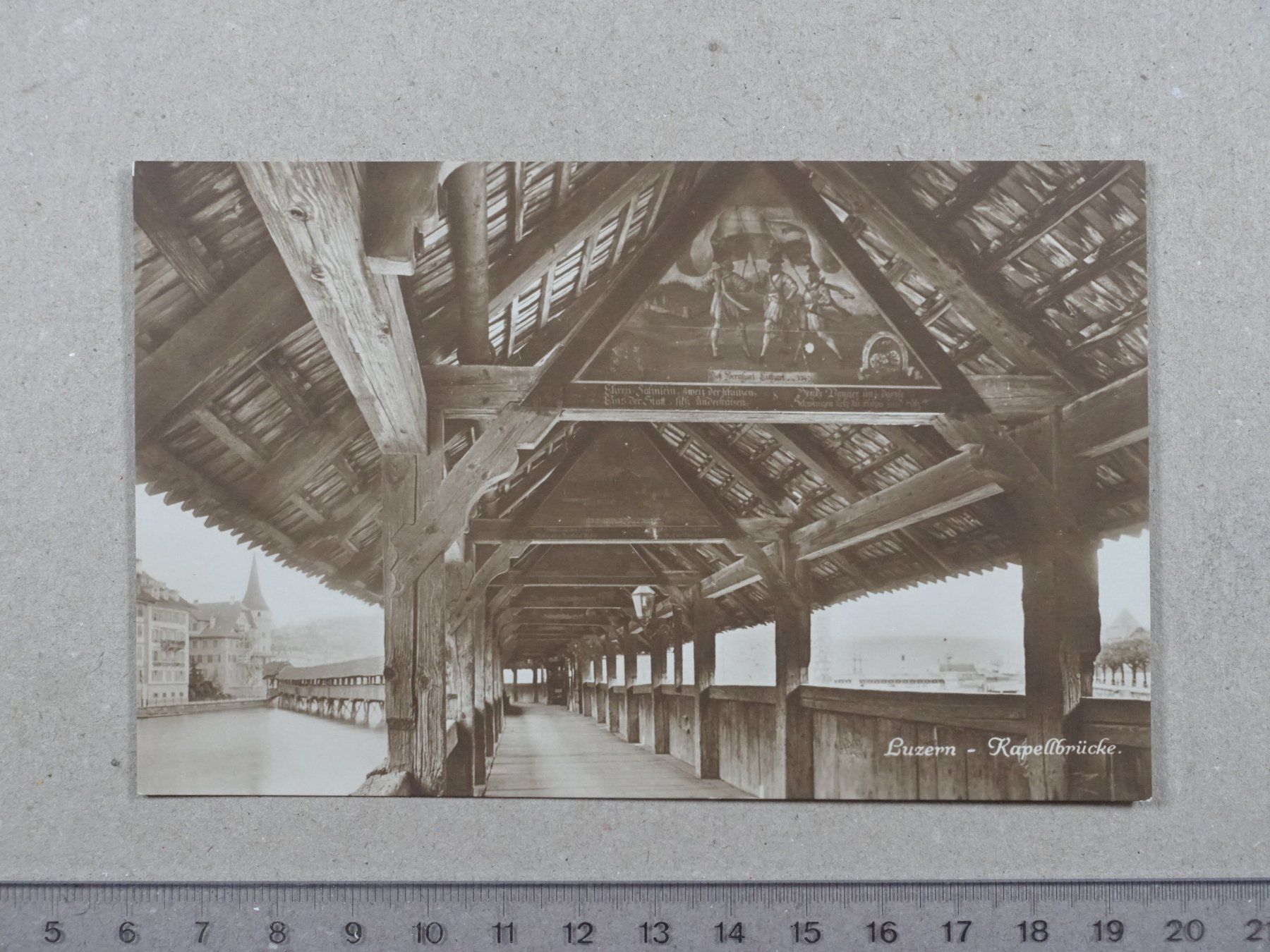 Cartes postales: Luzern, Kapellbrücke – D'occasion à Lenzburg par fh1