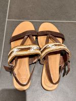 Ledersandalen UGG Verona Serape Beads Gr. 40 Braun