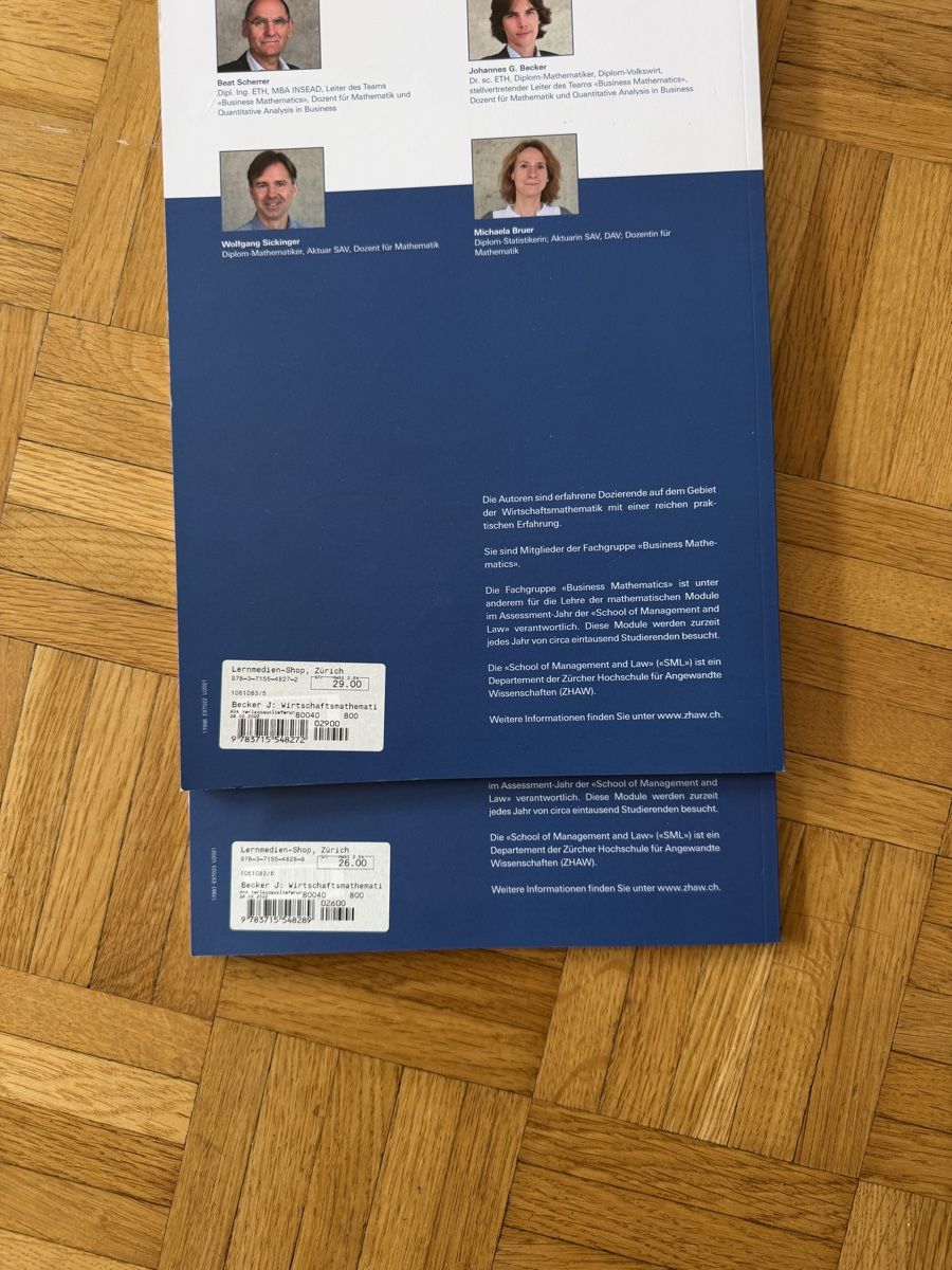 Bücher: Wirtschaftsmathematik 2 Compendio 2 Bücher Set  – Gebraucht aus Emmen von mak31 1