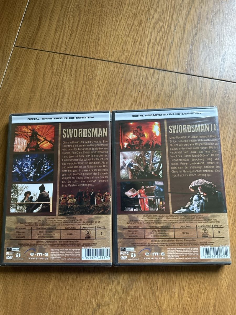 Alle DVDs: Swordsman 1-2 dvd neu – Neu und originalverpackt aus Benken ZH von Audi-erich 1