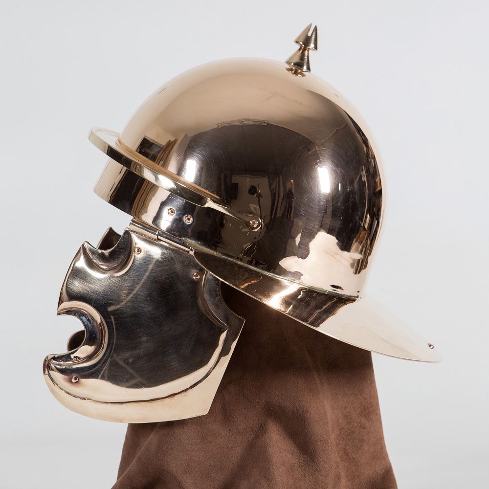 Abbigliamento & accessori d'epoca: Römischer Legionärshelm aus massiver Bronze – Nuovo (secondo la descrizione) da Männedorf venduto da Haegar68 3