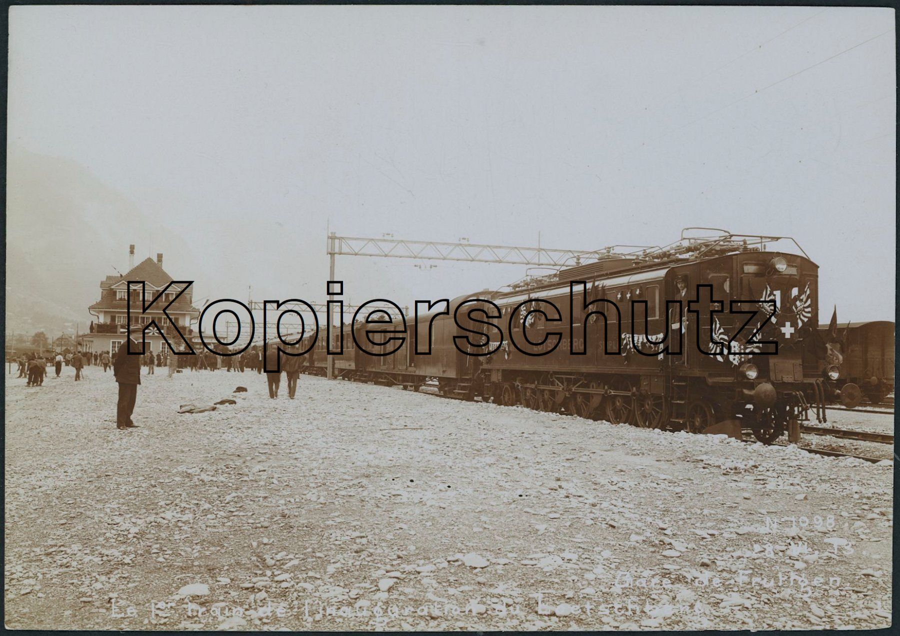 Cartoline postali: BE Frutigen - Bahnhof - Bahn BLS – Nuovo (secondo la descrizione) da Schindellegi venduto da dormay