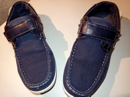 Blaue Herrenschuhe Gr. 42, Sommerschuhe, Stoffschuhe