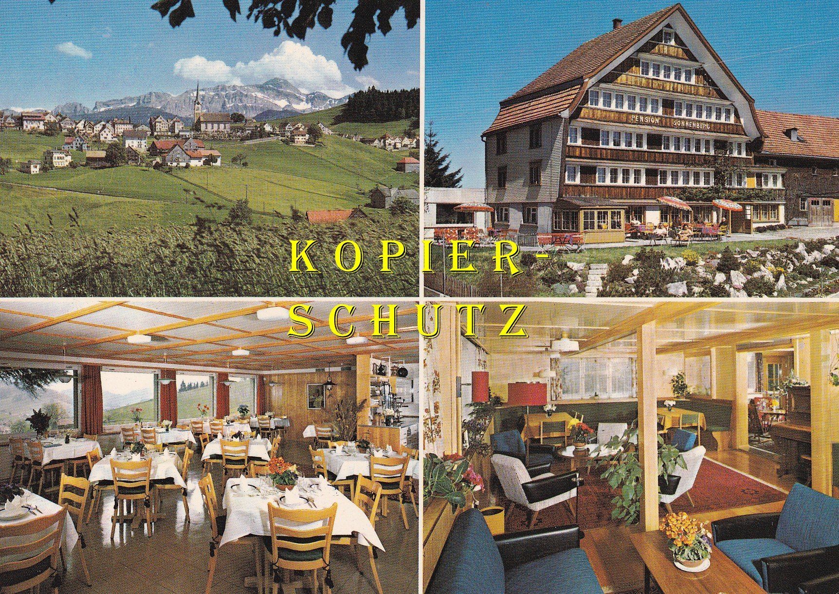 Cartoline postali: Schwellbrunn - Pension Sonnenberg /ay – Usato da Hombrechtikon venduto da Rudolf07