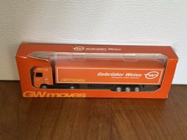 Herpa Gebrüder Weiss Iveco S-Way LNG Koffersattelzug 15m NEU