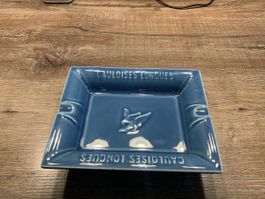 Aschenbecher Gien France Gauloises Longues blau gebraucht