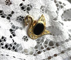 Vintage Pin / Brosche - Schwan