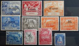 Aden British Lot mit alten Werten